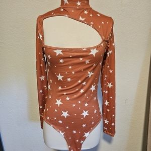 Peach love bodysuit large